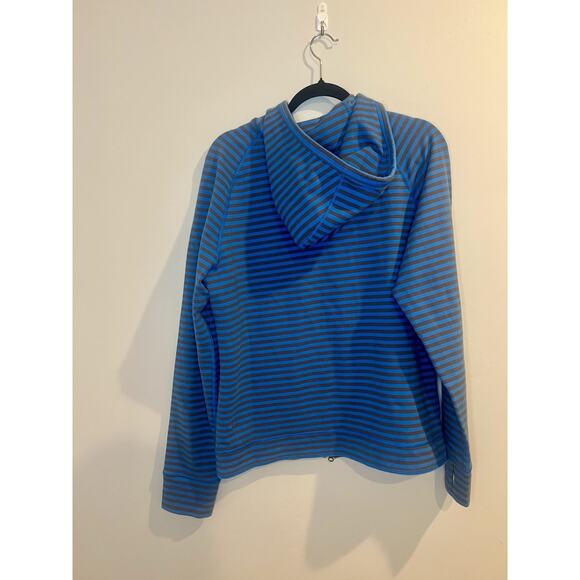 Lululemon Rival Hoodie Narrow Bold Stripe Ocean Hue Size M, Athleisure - Picture 2 of 7